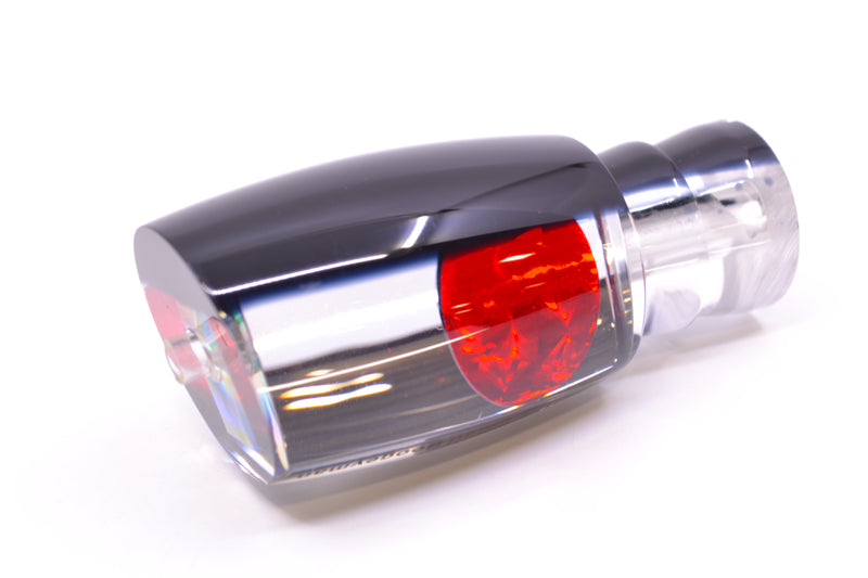 Moyes Lures Clear Mirrored Black Back Red Eyes Small Boogeyman 9" 1.5oz