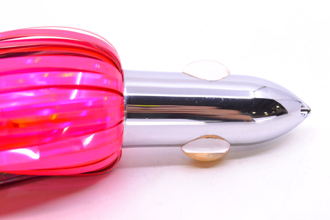 Iland Lures Pink Mylar Hair Chrome Head "Hawaiian Eye" Ilander 8.5" 2.5oz IL400M-PK