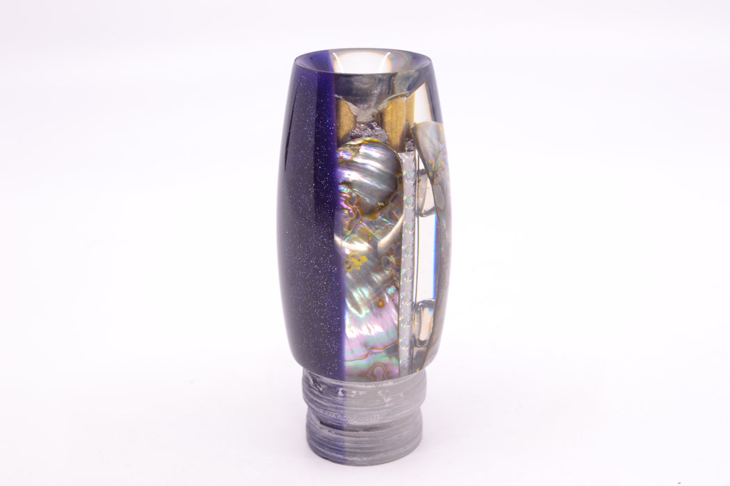 Coggin Lures Real Abalone Shell Purple Back 4-Hole Copalure Invert 12" 8oz