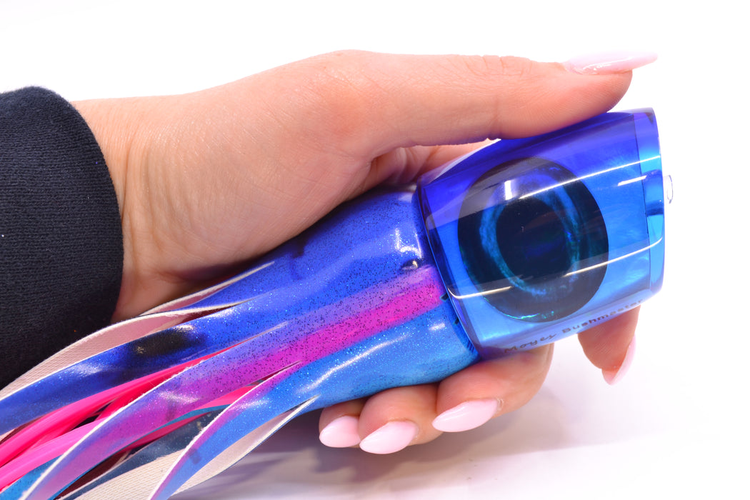 Moyes Lures Ice Blue MOP Blue Back Taxi Eyes Bushmaster 12" 7.5oz FT Vinyl Blue Dream