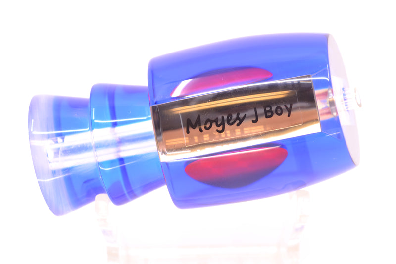 Moyes Lures Clear Mirrored Blue Back Red Eyes Medium J-Boy 12" 4oz