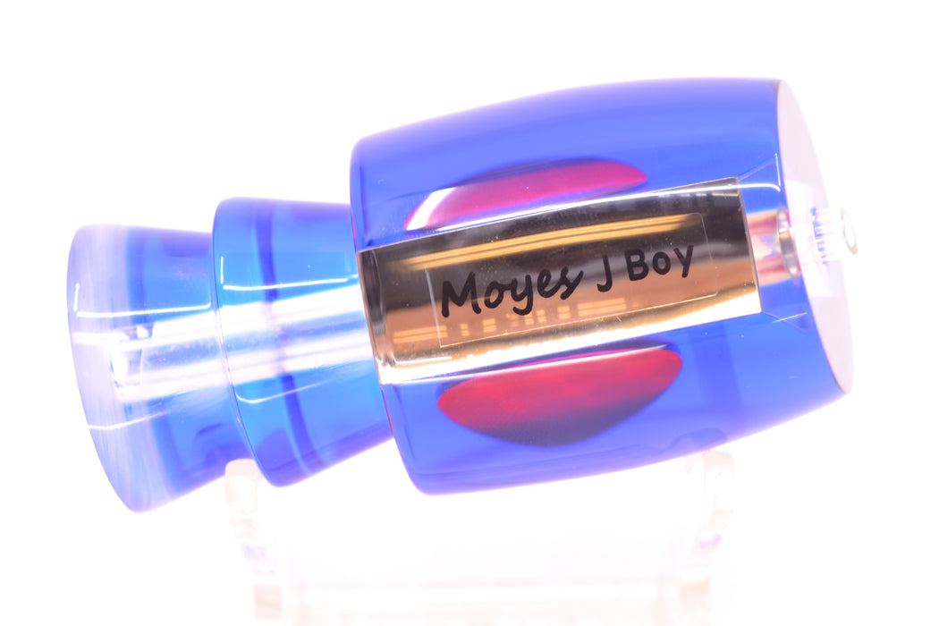 Moyes Lures Clear Mirrored Blue Back Red Eyes Medium J-Boy 12" 4oz