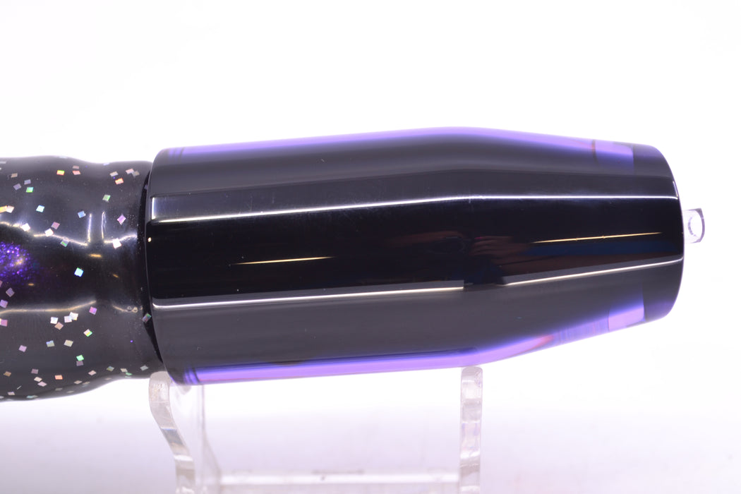 Moyes Lures Purple MOP Black Back Taxi Eyes O.S. Plunger 12" 7oz Skirted Black/Purple GZE