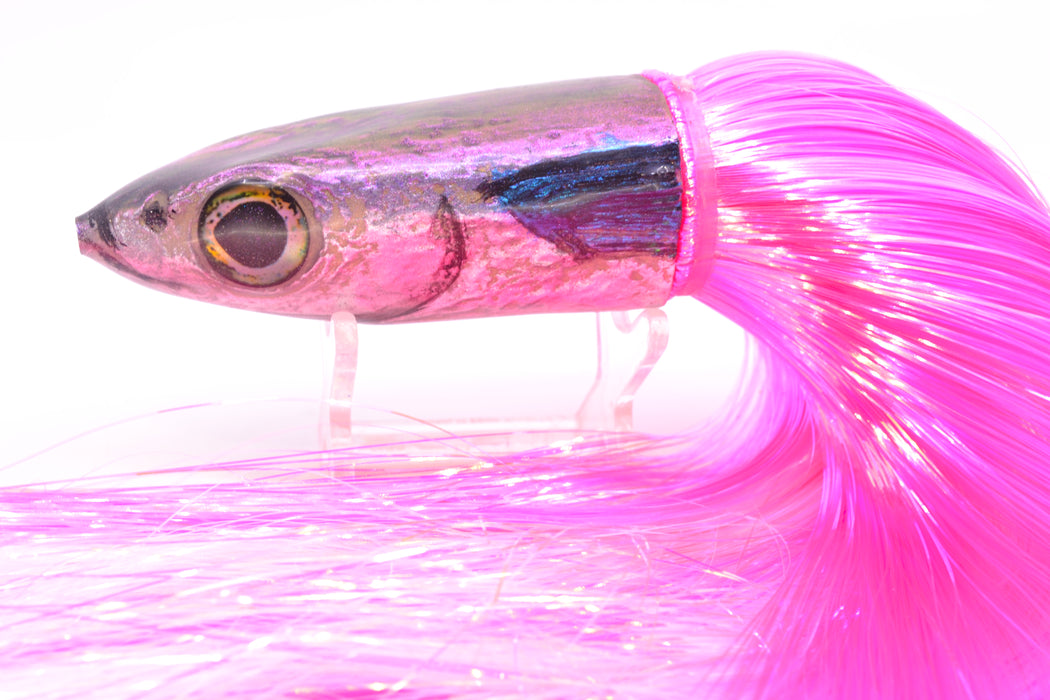 Ali'i Kai Lures Purple-Silver Malolo 12" 10oz Strobez Pink/White