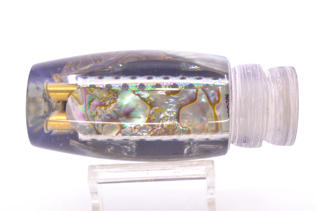 Coggin Lures Real Abalone Shell Purple Back 4-Hole Copalure Invert 12" 8oz