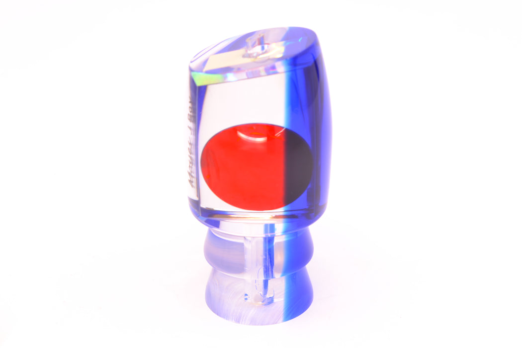 Moyes Lures Clear Mirrored Blue Back Red Eyes Medium J-Boy 12" 4oz