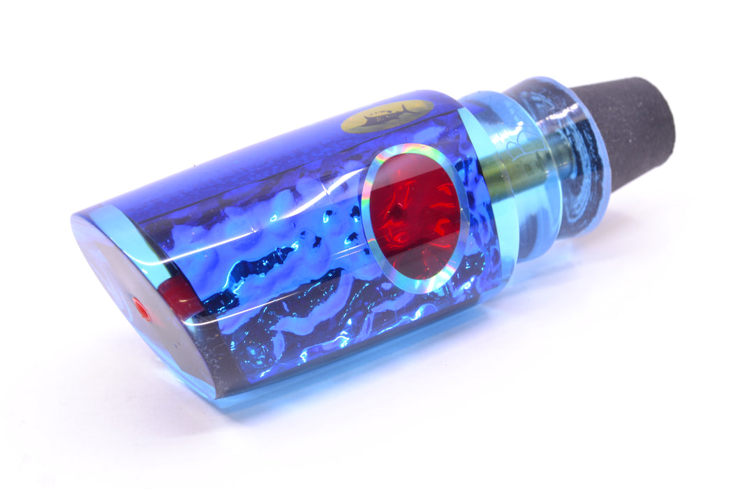 Aloha Lures Ice Blue-Blue Dichro Blue Rainbow Back Red-Silver Eyes Baby Smash Bait 12" 6.4oz