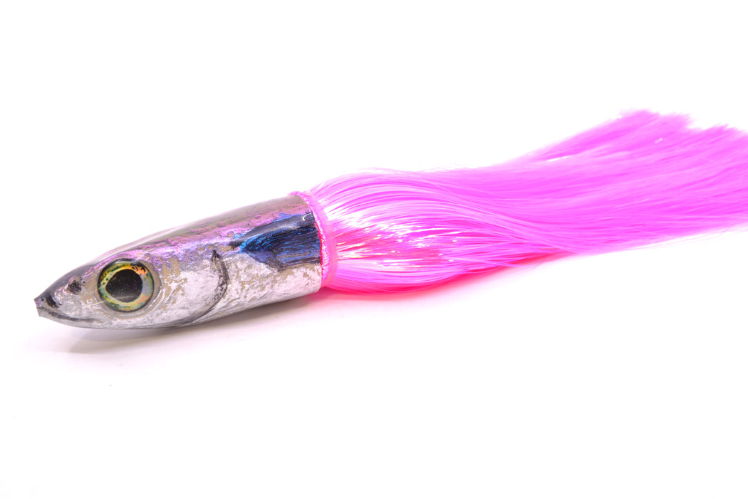 Ali'i Kai Lures Purple-Silver Malolo 12" 10oz Strobez Pink/White