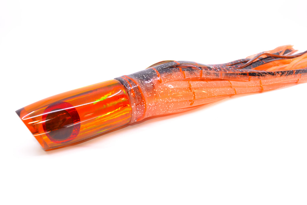 Koya Lures Amber Rainbow Black-Red Eyes JP Noname 12" 9.5oz Skirted Root Beer-Petrolero GZE