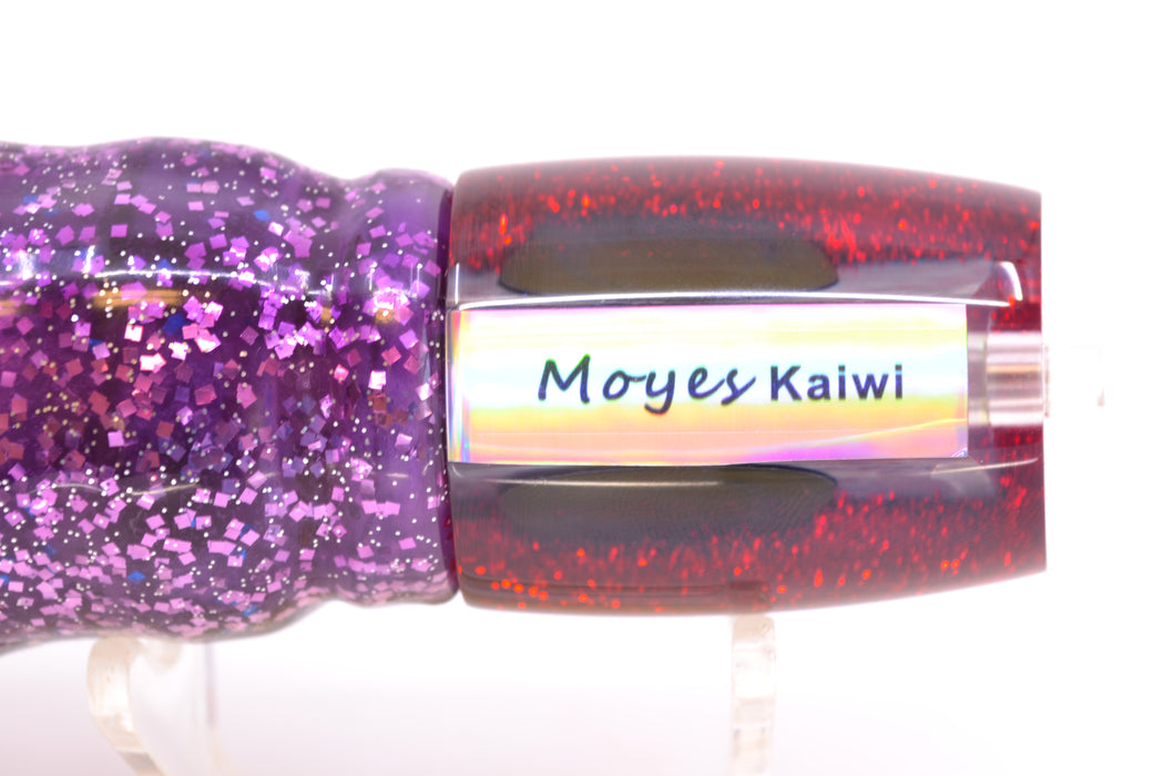 Moyes Lures Rainbow MOP Black-Red Back Taxi Eyes Kaiwi 10" 4.5oz Skirted