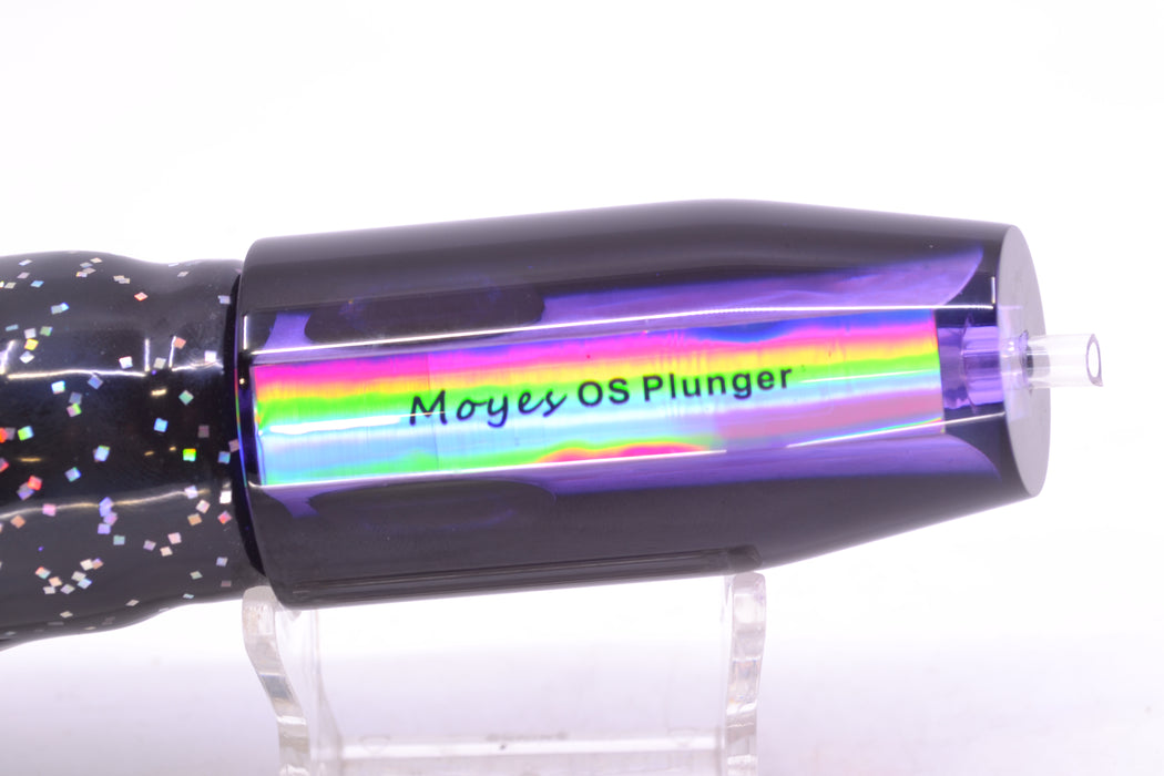 Moyes Lures Purple MOP Black Back Taxi Eyes O.S. Plunger 12" 7oz Skirted Black/Purple GZE