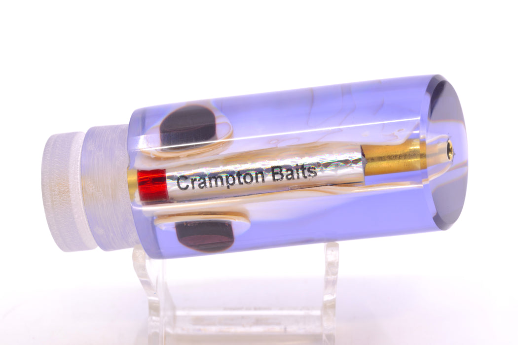 Crampton Baits Real Tan Ripple MOP Purple Back Black-Shell Eyes Tube 12" 5.2oz