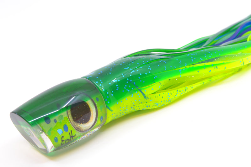 Marlin Magic Mahi MOP Green Back Taxi Eyes Baby Ruckus 10" 6.5oz Skirted Mahi