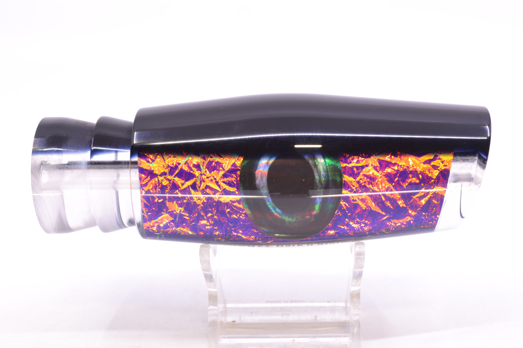 Moyes Lures Purple-Pink Dichro Black Back Taxi Eyes Large Dark-N-Stormy 14" 8.6oz
