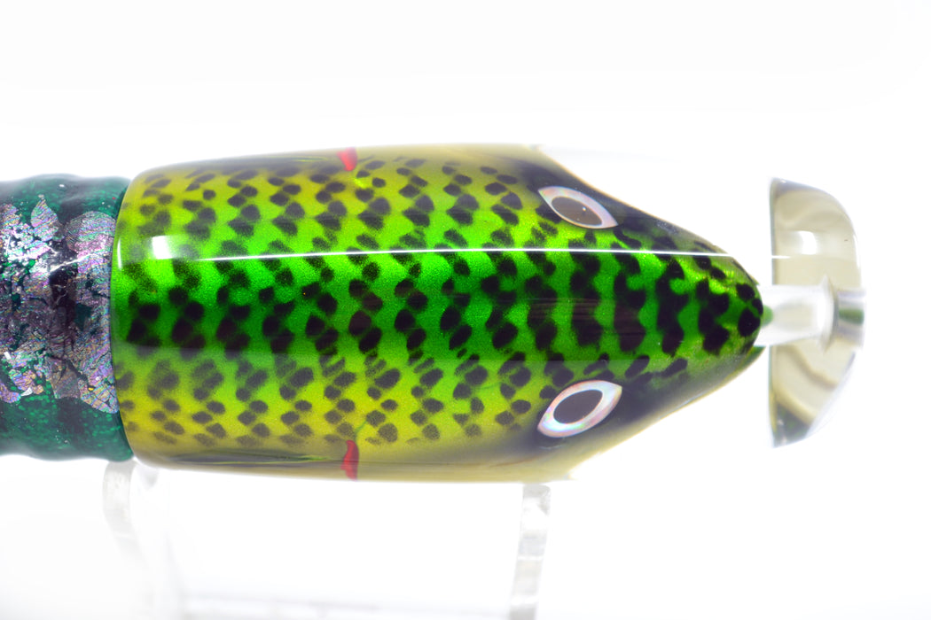 JB Signature Lures Lime Slimey Mackerel Large Crusher 12" 7.7oz Skirted