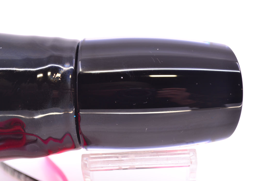 Moyes Lures Pink MOP Black Back Hannibal 14" 9oz Skirted Black Skipjack/Pink