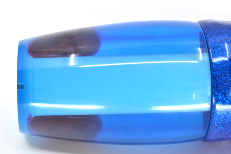 Koya Lures Blue Rainbow Red Eyes XXXXL Poi Dog Teaser 8lb Vinyl Blue *CHIPPED* GZE