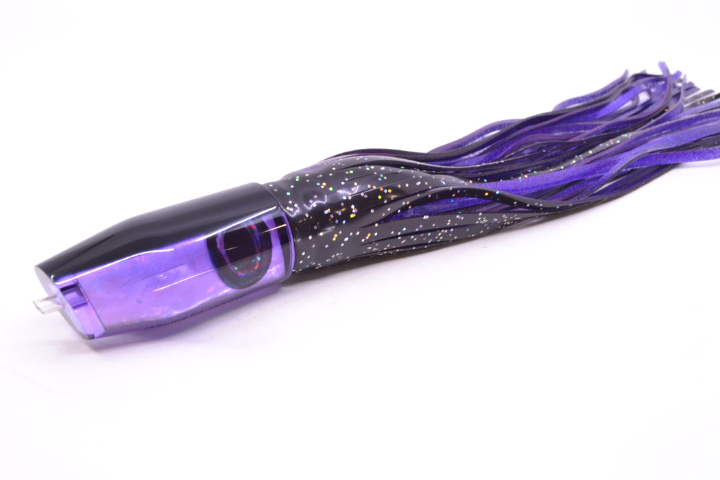 Moyes Lures Purple MOP Black Back Taxi Eyes O.S. Plunger 12" 7oz Skirted Black/Purple GZE