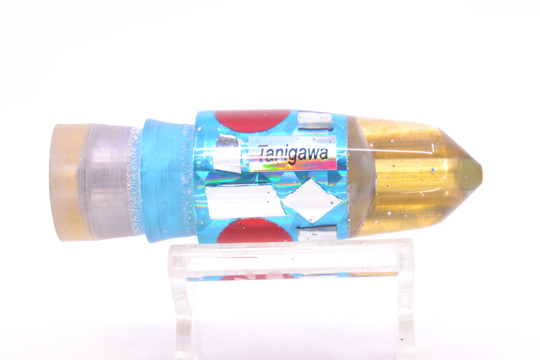 Tanigawa Lures Ice Blue Rainbow Cracked Glass Red Eyes 2-Hole Bullet 7" 5oz