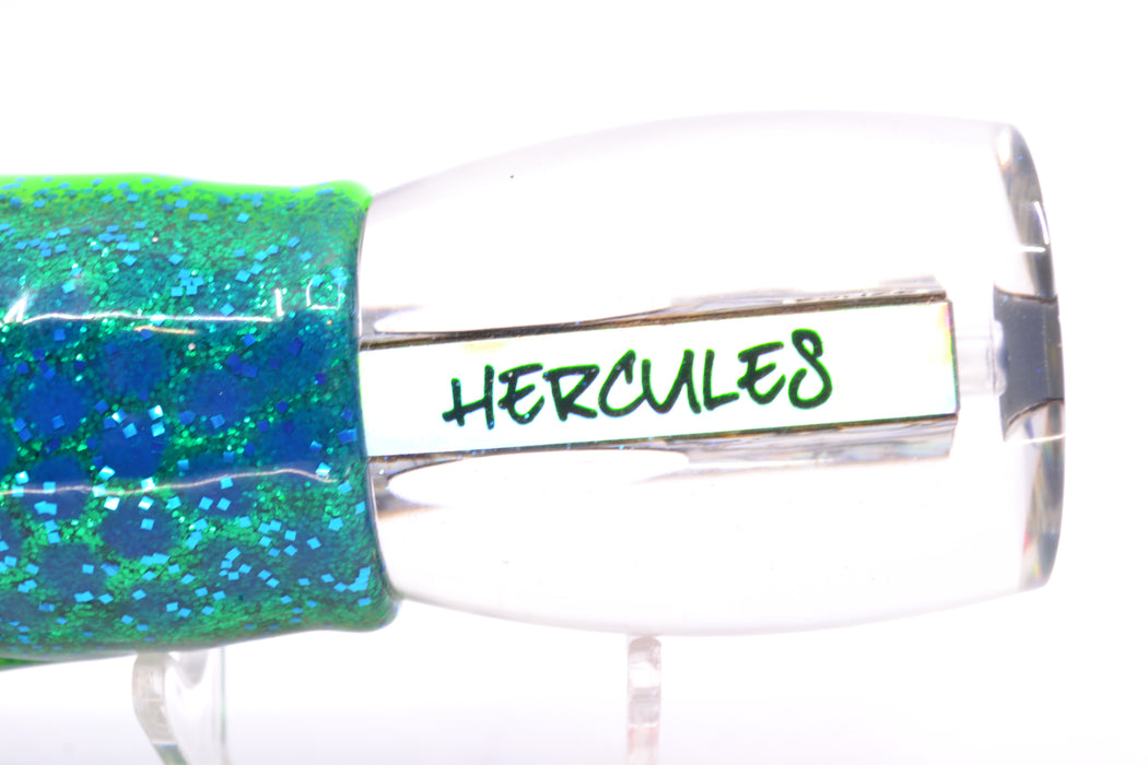 Bonze Lures Paua Shell Hercules 12" 9.6oz Skirted Black Dots-Blue Dots