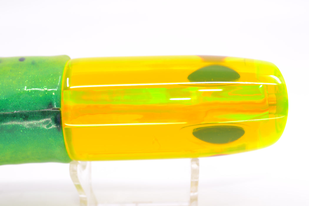 Koya Lures Chartreuse Rainbow JP Noname 12" 7.5oz Fire Tailz Vinyl Mahi GZE