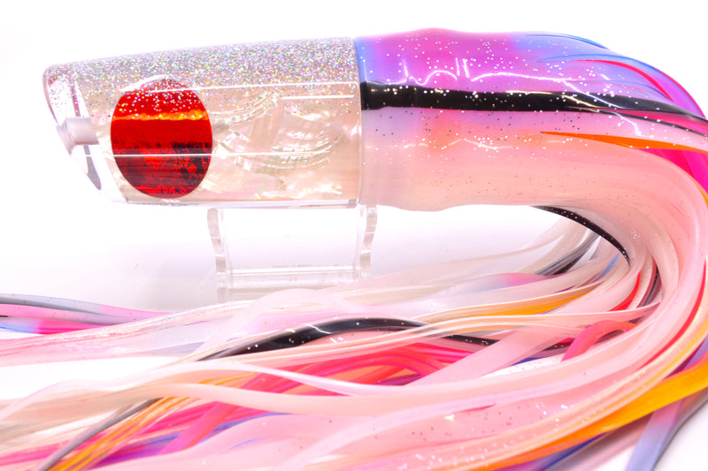 TANTRUM Lures White MOP Silver Back Red Eyes XL Kaboom 14" 13oz Skirted Gay Bob