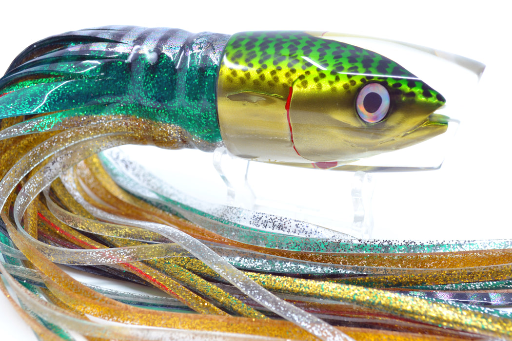 JB Signature Lures Lime Slimey Mackerel Large Crusher 12" 7.7oz Skirted