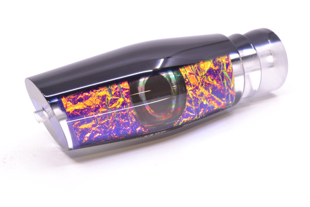 Moyes Lures Purple-Pink Dichro Black Back Taxi Eyes Large Dark-N-Stormy 14" 8.6oz