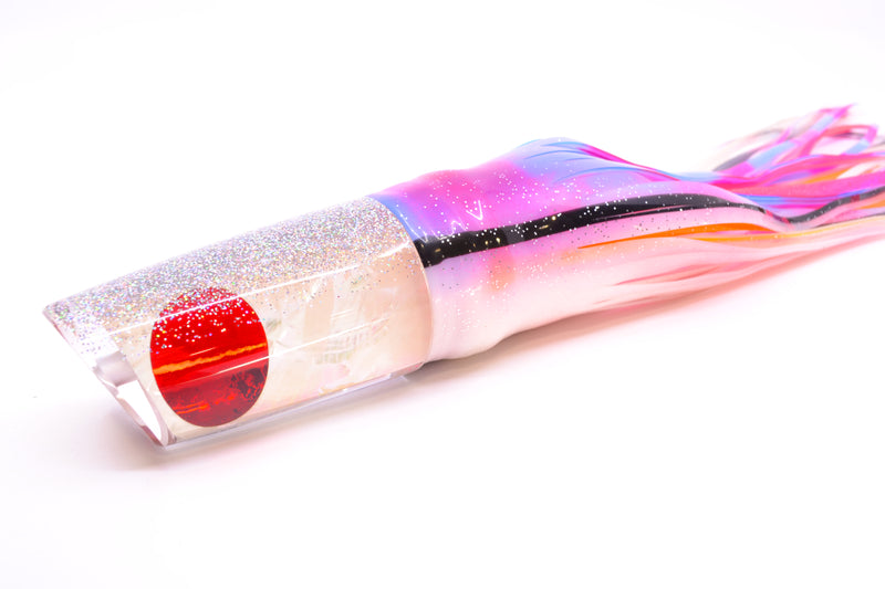TANTRUM Lures White MOP Silver Back Red Eyes XL Kaboom 14" 13oz Skirted Gay Bob