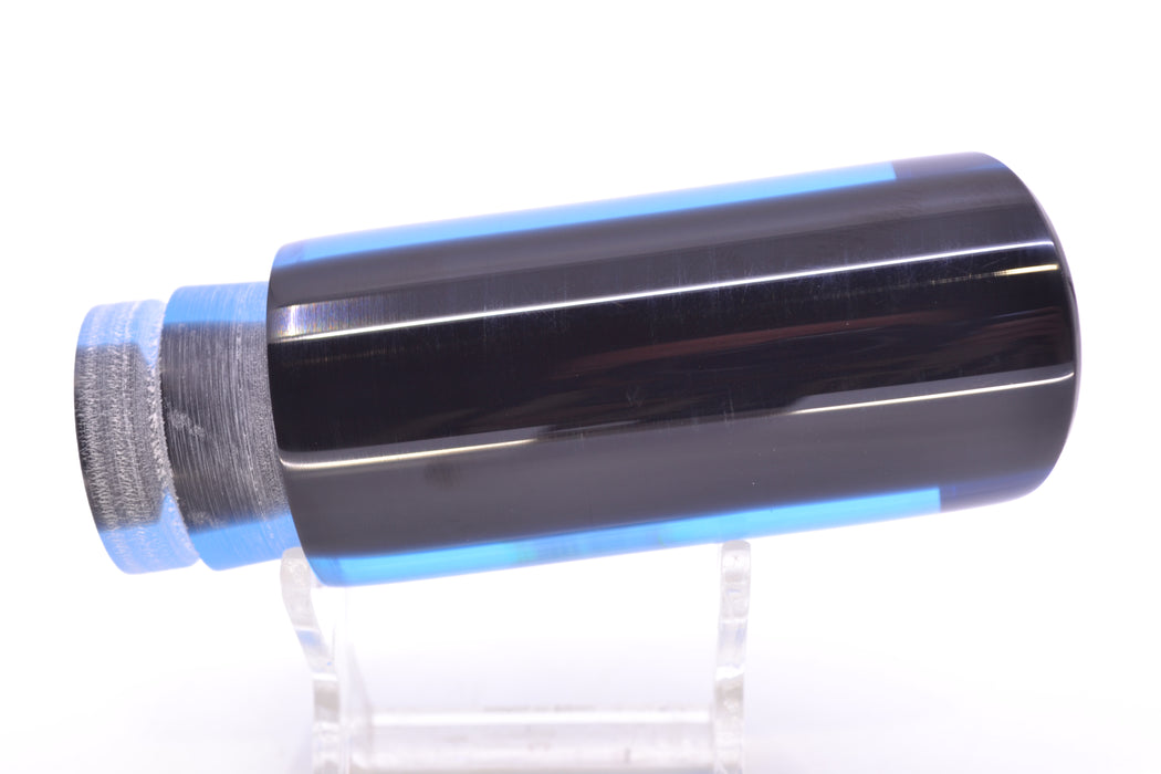 Crampton Baits Blue MOP Black Back No Eyes Tube 12" 5.2oz
