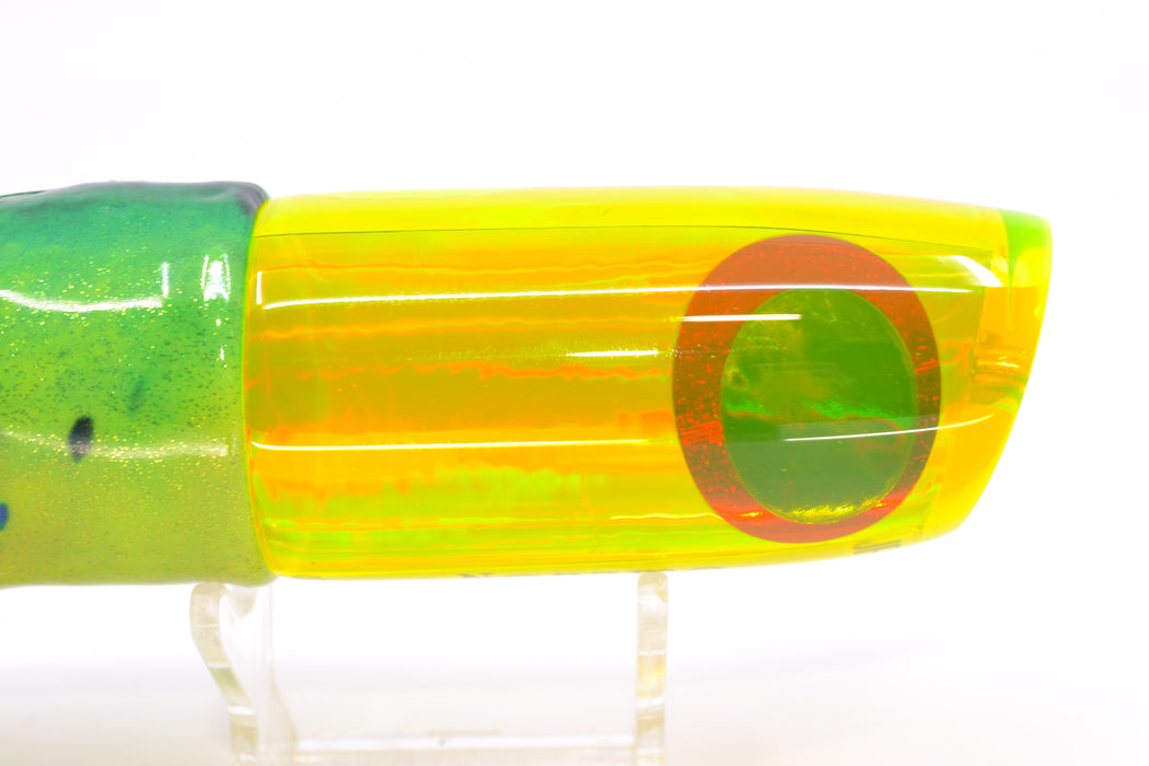 Koya Lures Chartreuse Rainbow JP Noname 12" 7.5oz Fire Tailz Vinyl Mahi GZE