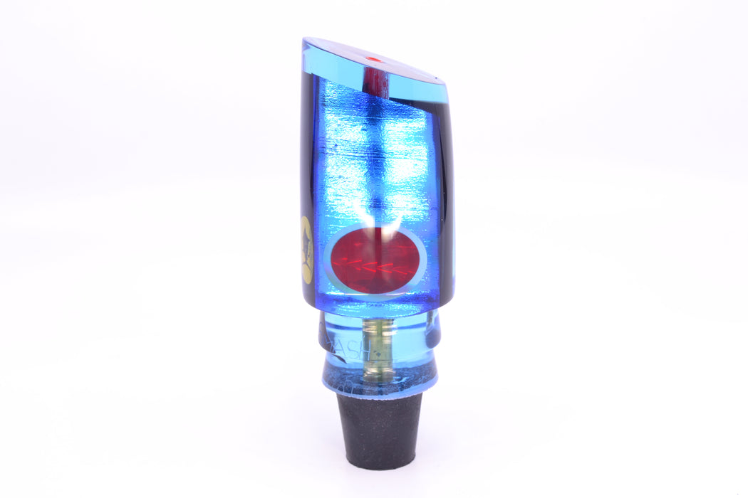 Aloha Lures Ice Blue-Blue Smooth Dichro Black Back Red-Silver Eyes Baby Smash Bait 12" 6.4oz