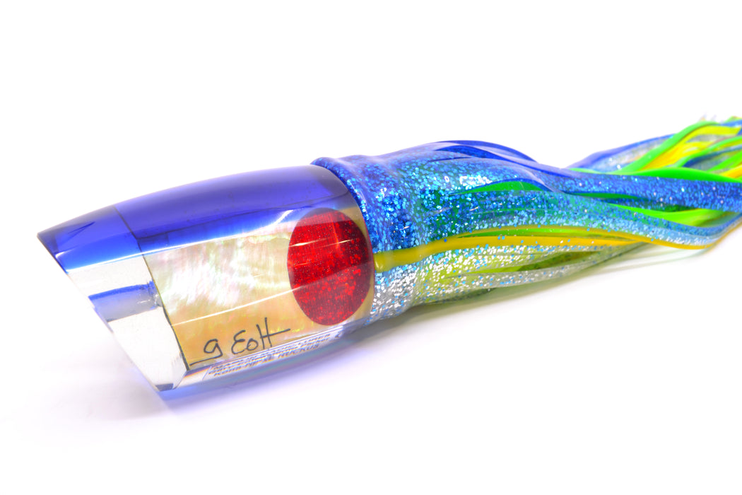 Marlin Magic Golden MOP Blue Back Red Eyes XL Ruckus 16" 17oz Skirted Blue-Silver