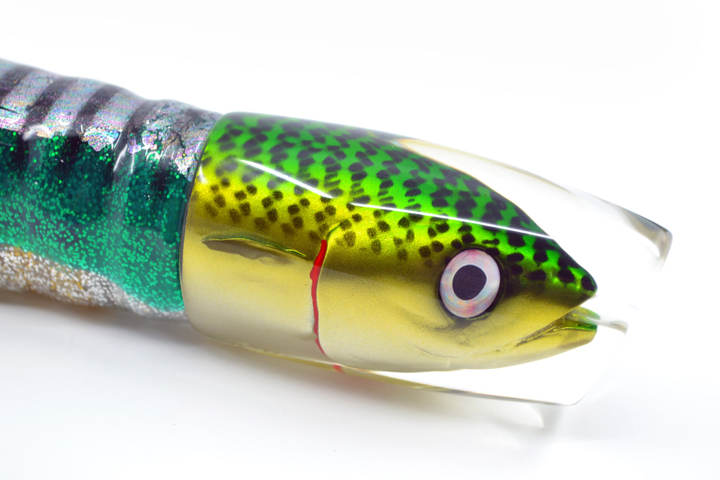 JB Signature Lures Lime Slimey Mackerel Large Crusher 12" 7.7oz Skirted