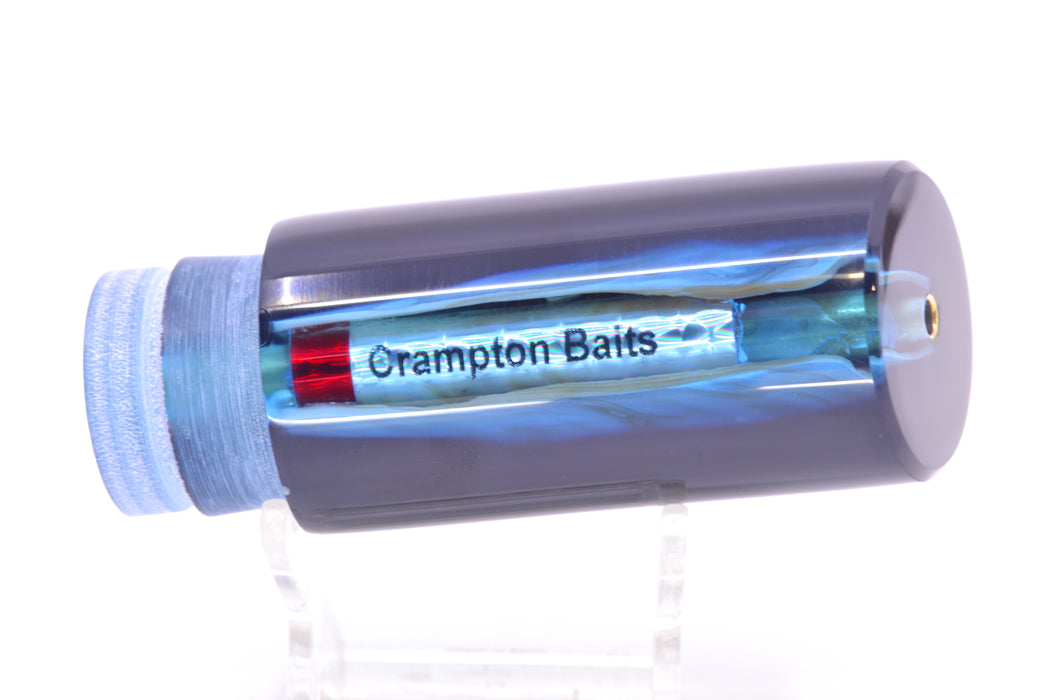 Crampton Baits Blue MOP Black Back No Eyes Tube 12" 5.2oz