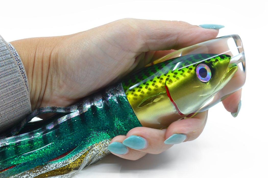 JB Signature Lures Lime Slimey Mackerel Large Crusher 12" 7.7oz Skirted