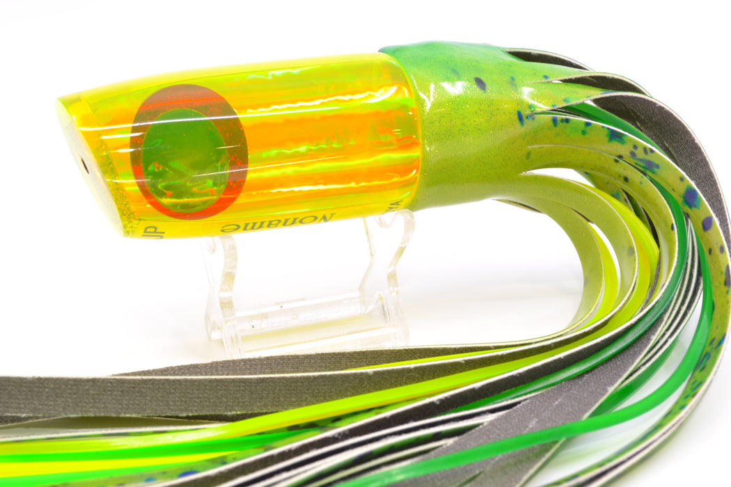 Koya Lures Chartreuse Rainbow JP Noname 12" 7.5oz Fire Tailz Vinyl Mahi GZE