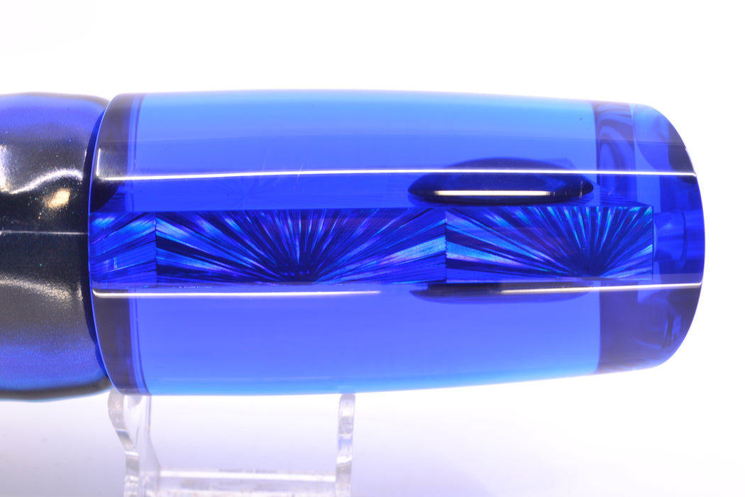 Moyes Lures Ice Blue Starburst Blue Back XXL B.C.K. Teaser 18oz FT Vinyl Skipjack