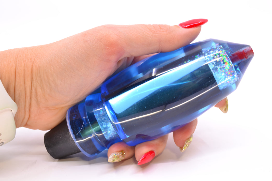 Aloha Lures Ice Blue Mirrored Rainbow Large Deep Six 12" 9.2oz