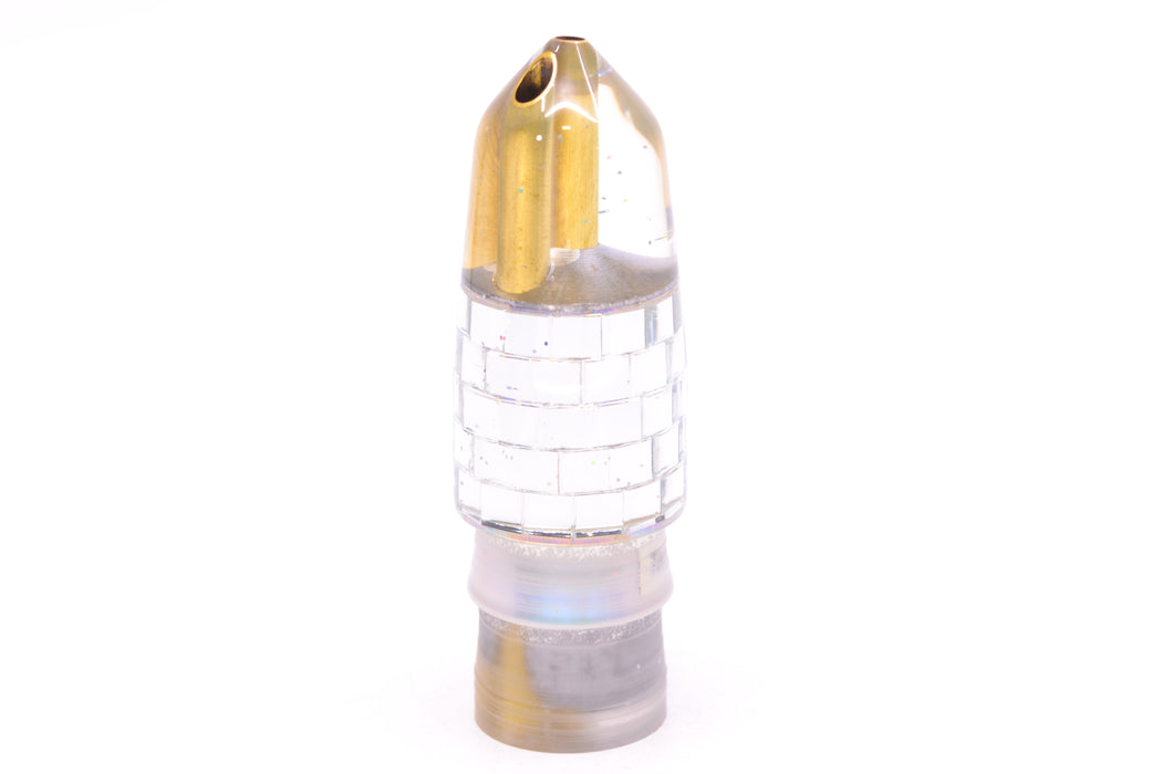 Tanigawa Lures Clear Mirrored Disco Ball 2-Hole Bullet 7" 5oz