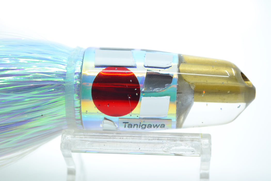 Tanigawa Lures Ice Rainbow Cracked Glass 2-Hole Bullet 7" 6oz Flashabou