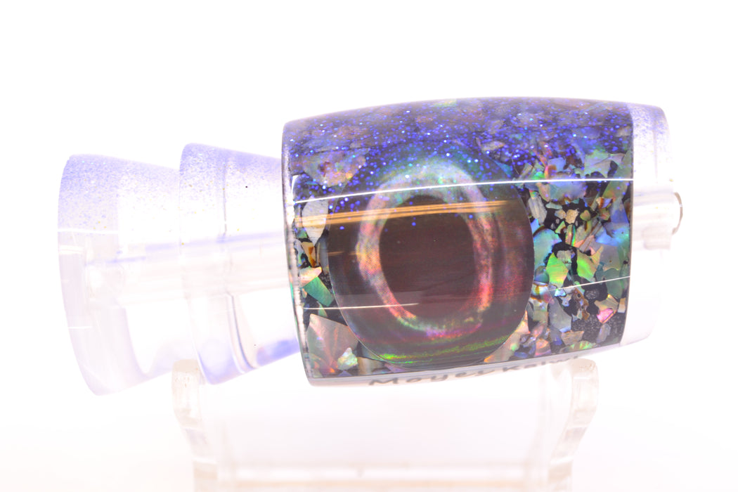 Moyes Lures Salt & Pepper Blue Glitter Back Taxi Eyes Kaiwi 10" 2.7oz