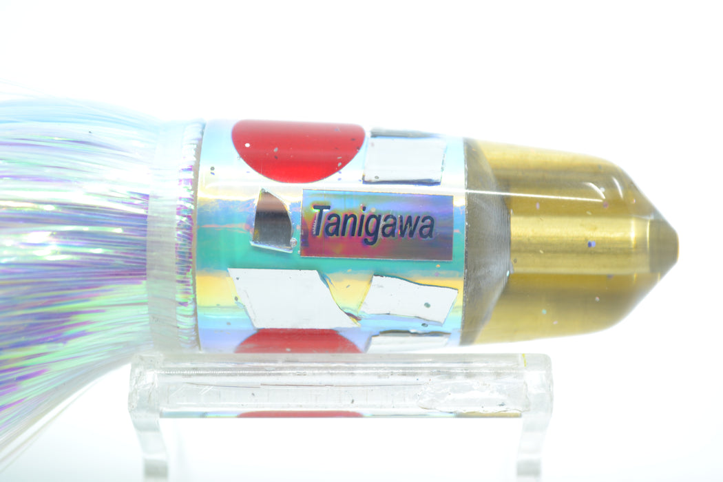 Tanigawa Lures Ice Rainbow Cracked Glass 2-Hole Bullet 7" 6oz Flashabou