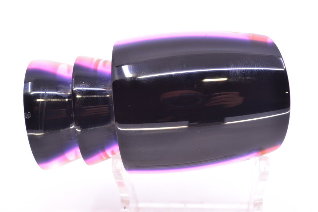 Moyes Lures Rainbow MOP Black-Pink Back Taxi Eyes Bushmaster 12" 5.5oz