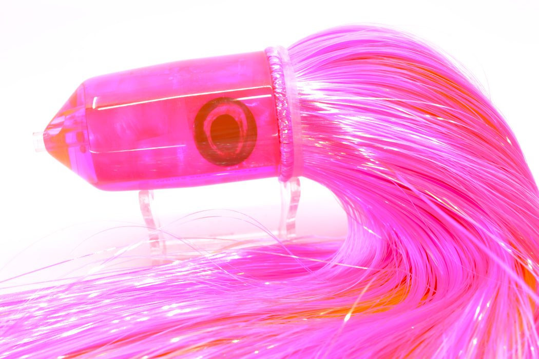 Moyes Lures Pink MOP 2-Hole Large Sniper Jet 12" 12oz Strobez Pink/Orange