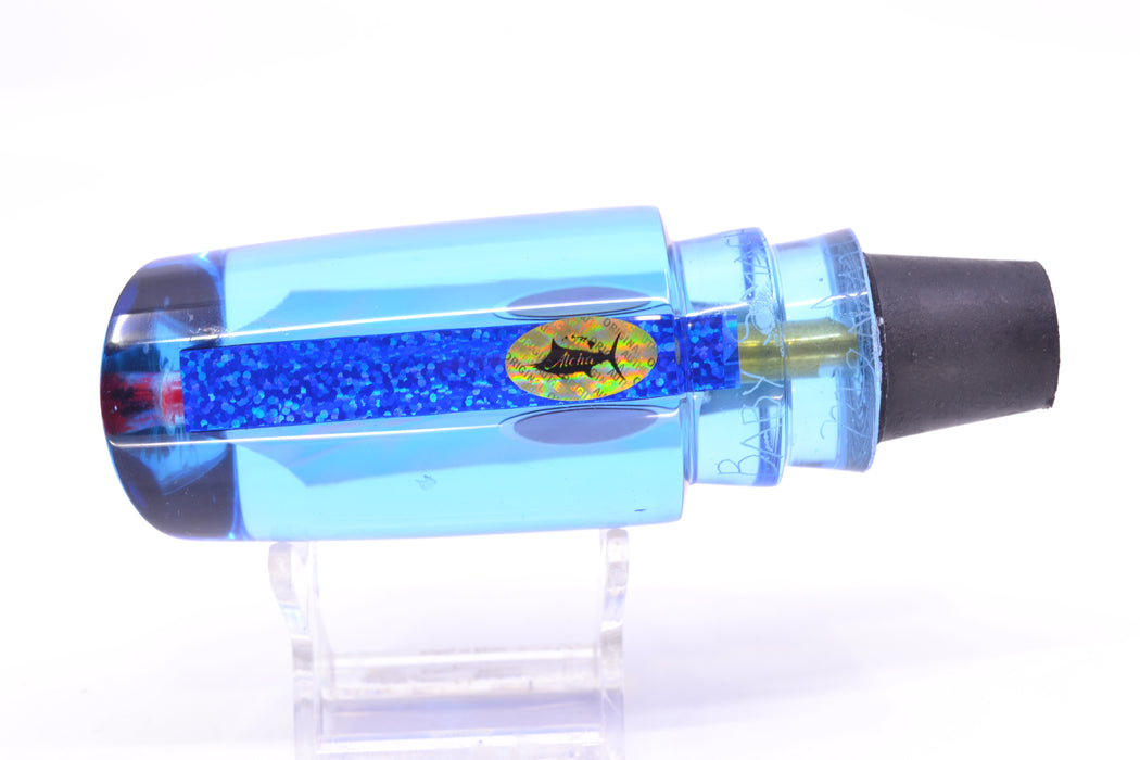 Aloha Lures Ice Blue-Blue Smooth Dichro Blue Back Red-Silver Eyes Baby Smash Bait 12" 6.4oz