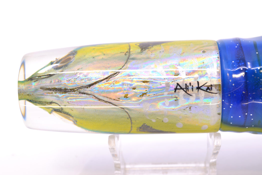 Ali'i Kai Lures Shibi/Yellowfin Medium Hard Head 12" 9oz Skirted Black-Yellow-Blue