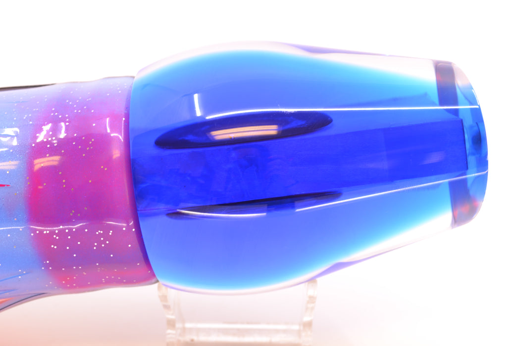 Moyes Lures White MOP Blue Back Taxi Eyes Sumo Teaser 27oz Skirted Gay Bob