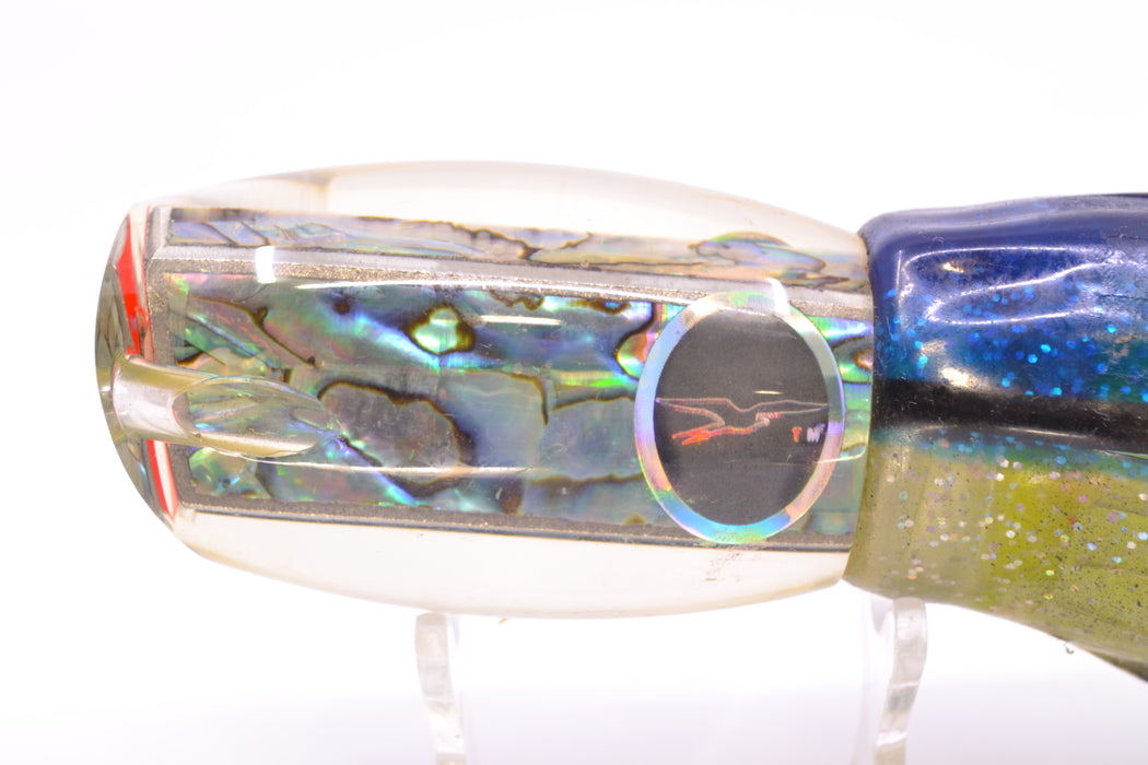 Black Bart Lures Abalone Shell Hawaiian Breakfast 12" 10oz Skirted New Pre-Owned GZE