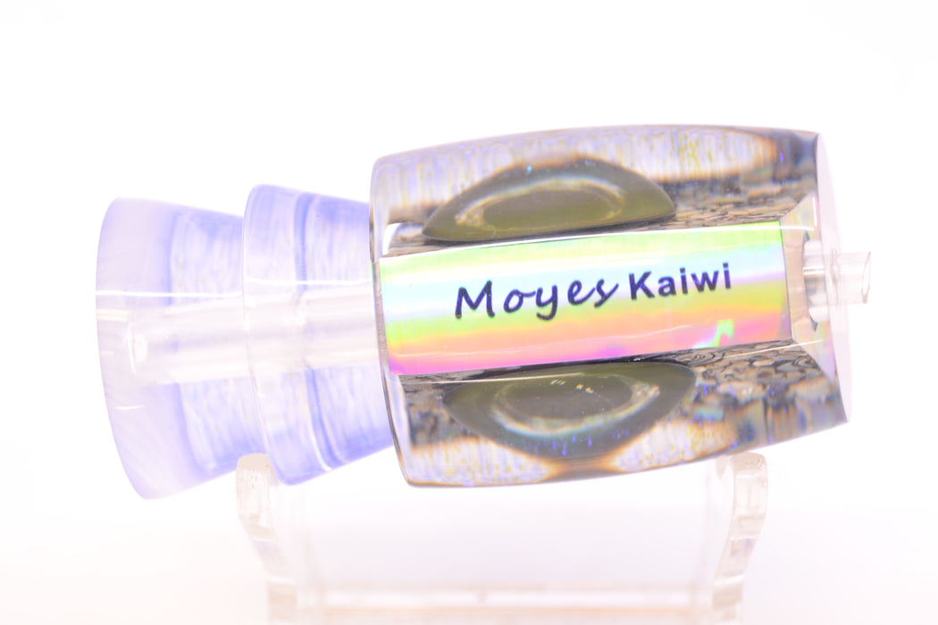 Moyes Lures Salt & Pepper Blue Glitter Back Taxi Eyes Kaiwi 10" 2.7oz